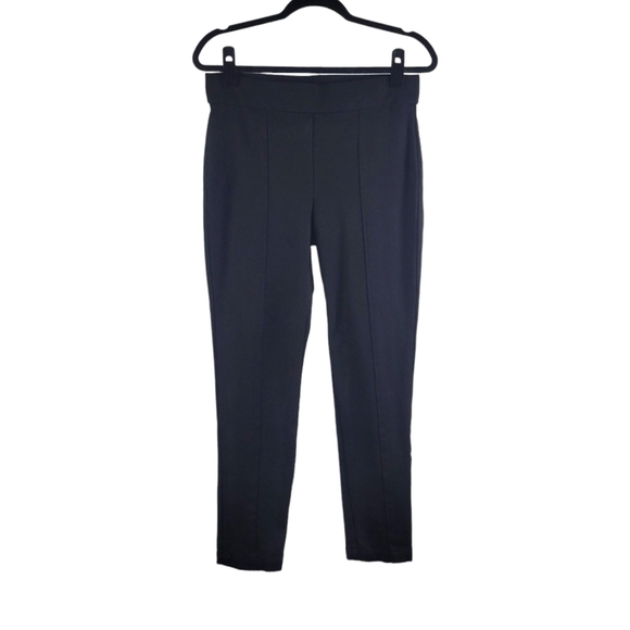 Anne Klein Tummy Control Black Ponte Knit Ankle Length Pull-On Pants Size M - Picture 1 of 13